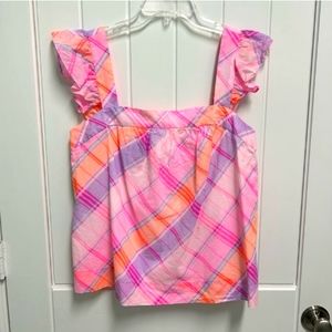 Lilly Pulitzer Reyna Plaid Top